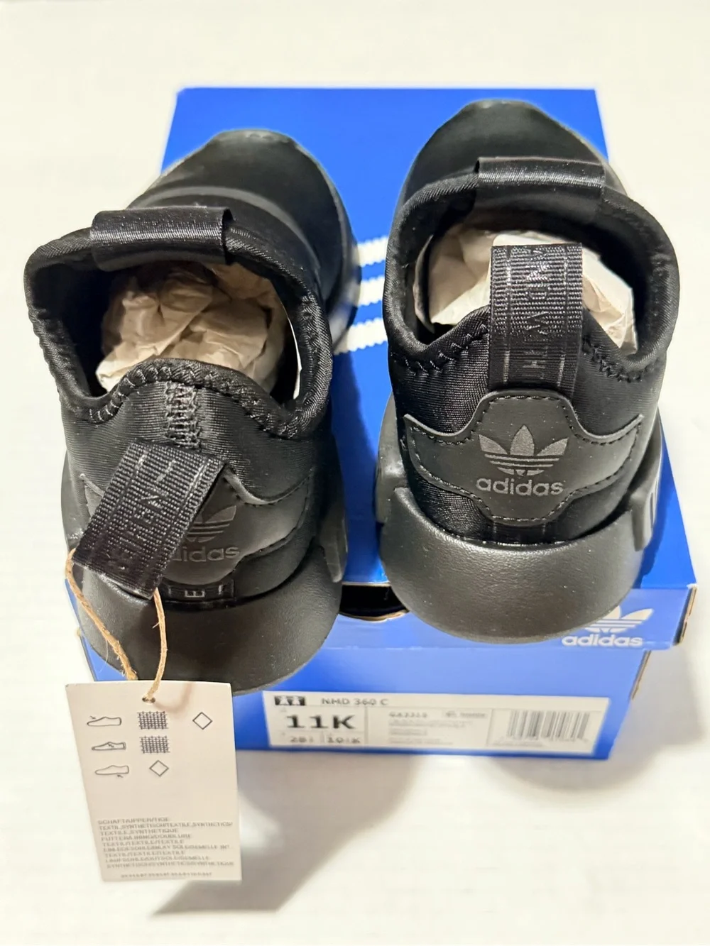 Adidas - Adidas NMD 360 Little Kids' Shoes Core Black/Silver Size 11 NEW